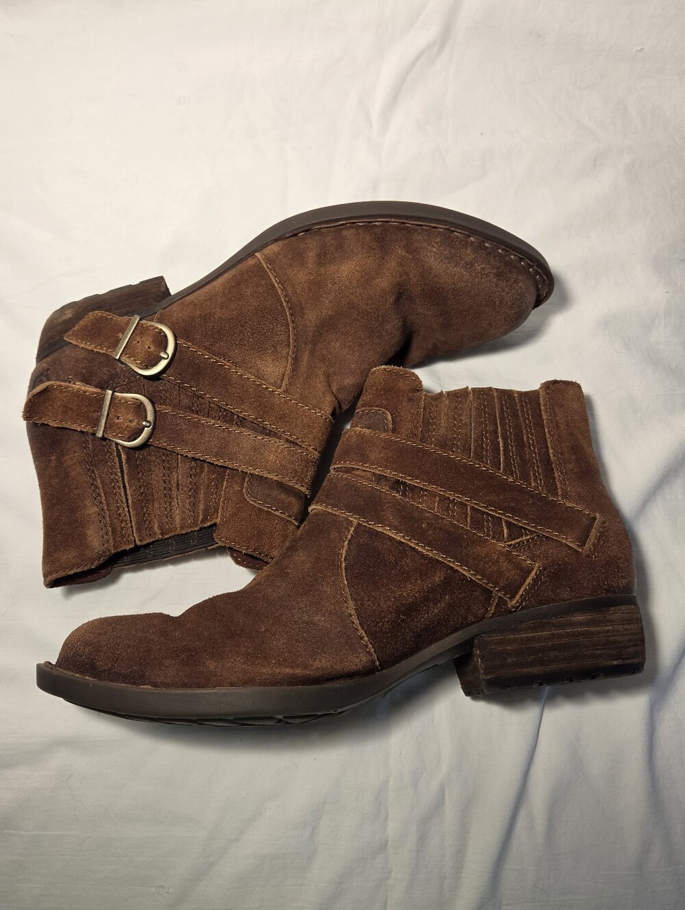 Born Moringa Brown Suede Ankle Booties 8.5M - Picture 6 of 10